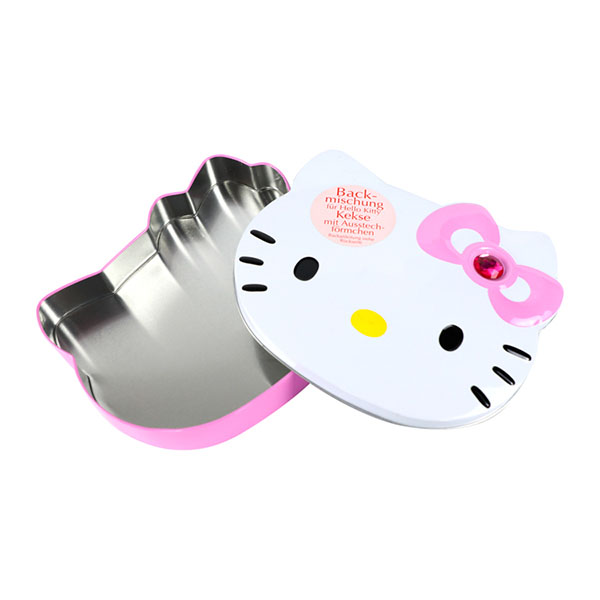 Cat Shaped Tin Box