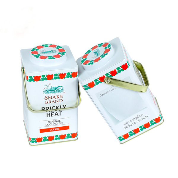 Square Bag Tin Box Can With Handle
