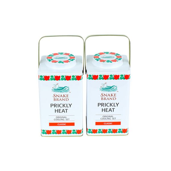 Square Bag Tin Box Can With Handle