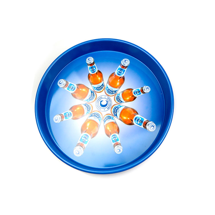 Round Tin Serving Tray